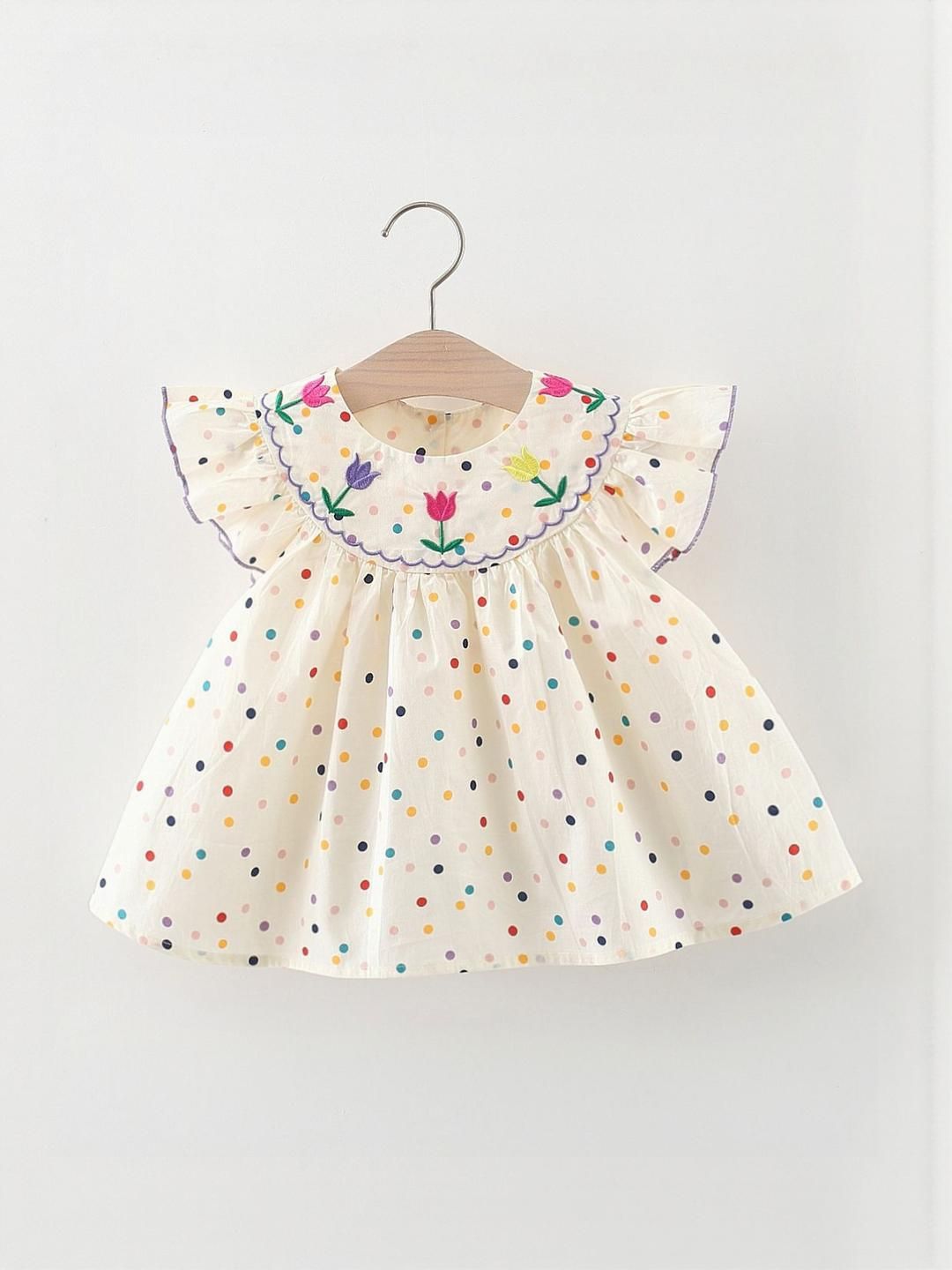 YK Print Peplum Dress