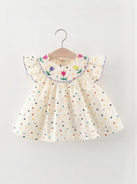 YK Print Peplum Dress