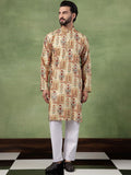 SOJANYA Men Floral Printed Kurta