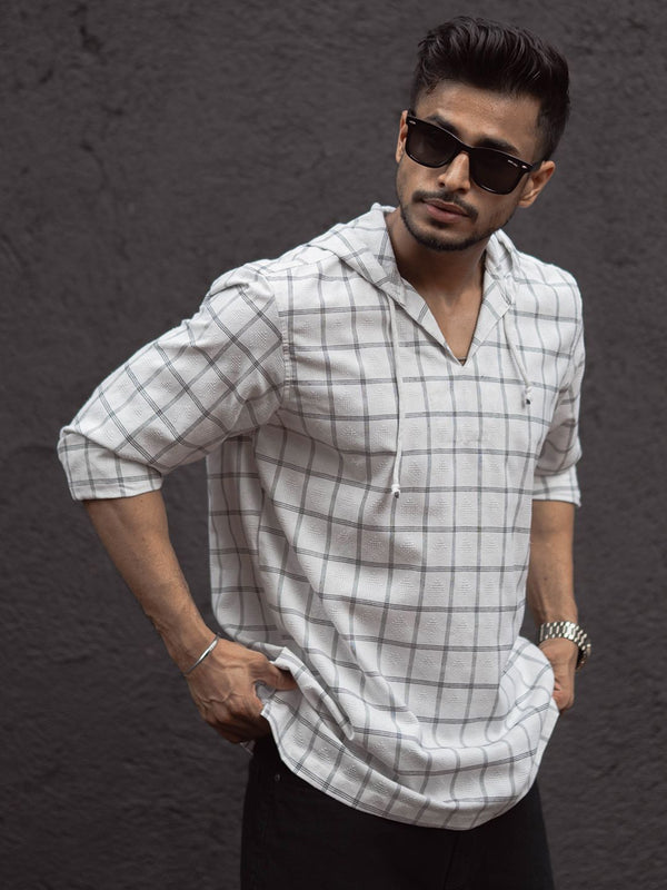 Powerlook Men Opaque Checked Casual Shirt